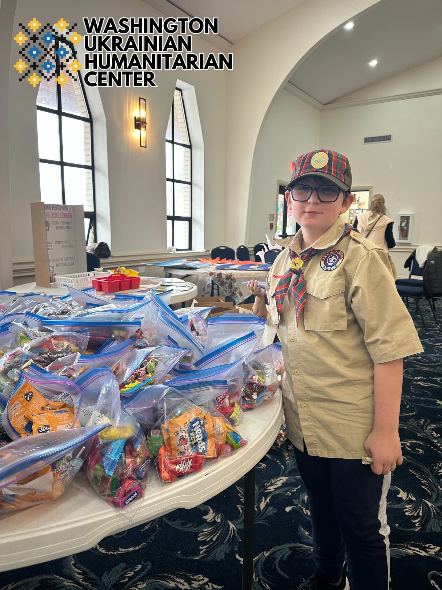 Candy collection for children in Ukraine