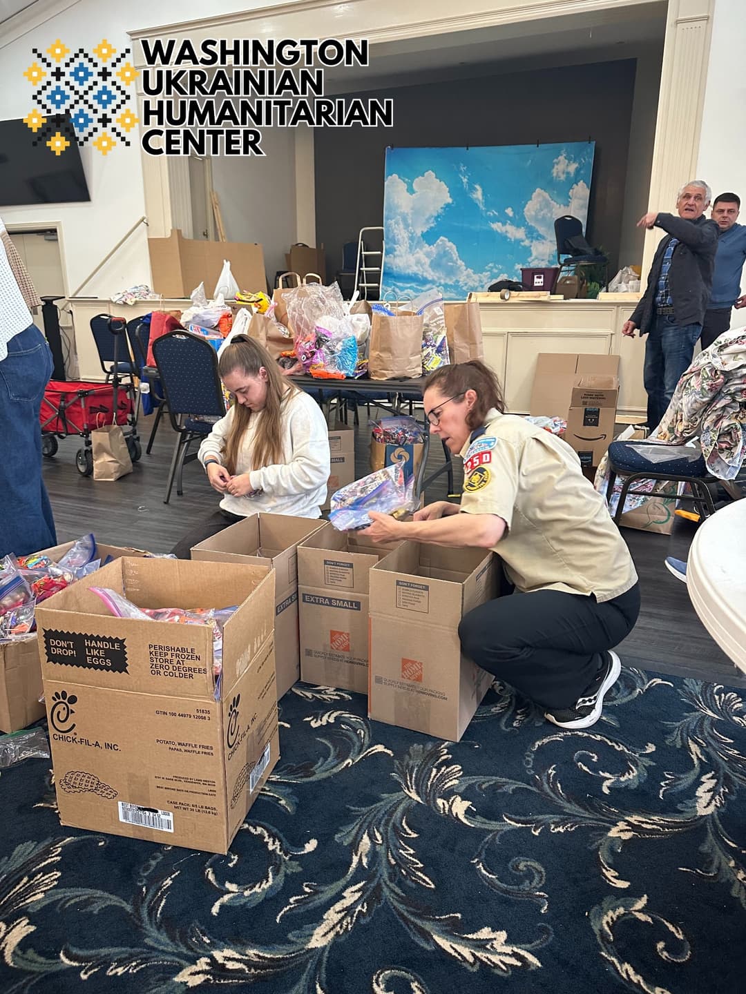 Candy collection for children in Ukraine